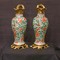 Pair of ewers China Kangxi period gilt bronze mounts