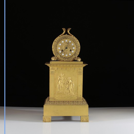 антикварные напольные часы из бронзы, 19 век