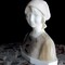 antique G.Van Vaerenberg young woman marble sculpture
