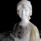 antique G.Van Vaerenberg young woman marble sculpture