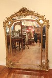 antique large mirror with blazing beads Louis XV