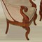 antique mahogany pair of armchairs