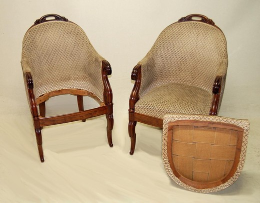 винтажные кресла из красного дерева, 19 век