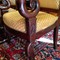 pair of antique mahogany armchairs