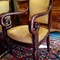 pair of antique mahogany armchairs