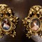 Pair Of Miniatures On Italian Porcelain Frame Dore