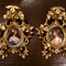 Pair Of Miniatures On Italian Porcelain Frame Dore