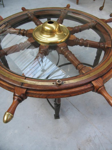 антикварный корабельный барный стол, 19 век