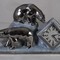 Antique art deco clock polar bears