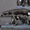 Antique art deco clock polar bears