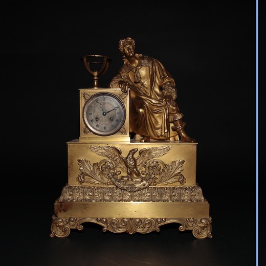 антикварные бронзовые часы галилео галилей, 19 век