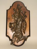 Антикварный медальон «трофеи с лисой» 
