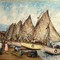 antique Ernst Louizor oil painting