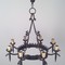 antique gothic cast iron chandelier