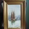 antique marine oil on wood “sailboat”