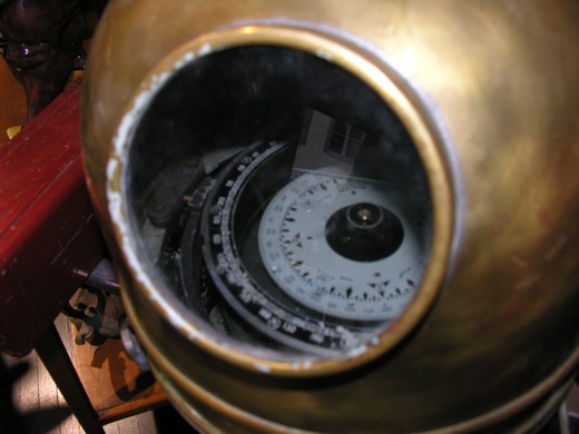 винтажный морской компас из латуни и бронзы, 20 век