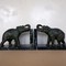 antique pair elephant book ends