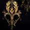 antique pair of bronze wall sconces