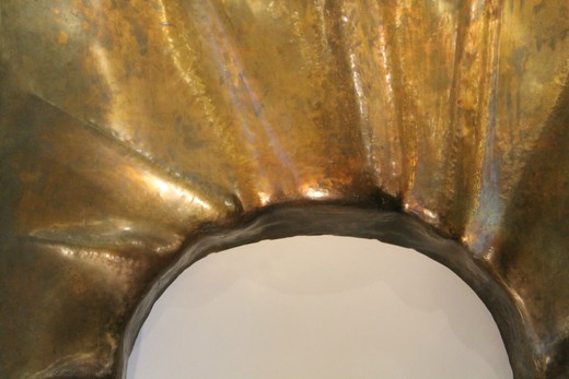винтажный каминный портал из бронзы, конец 20 века