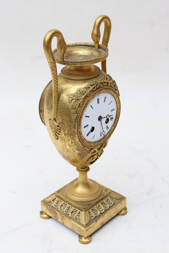 антикварные бронзовые часы эпохи ампир, 19 век