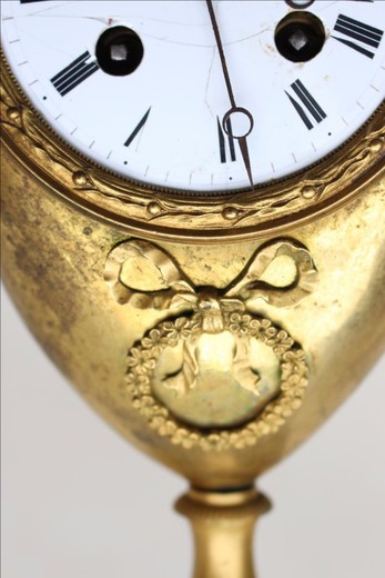 винтажные бронзовые часы эпохи ампир, 19 век