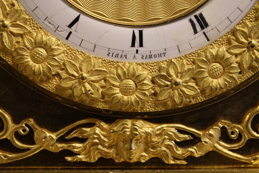 винтажные часы из золоченой бронзы с фигурами, 19 век