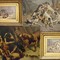 Pair Of Paintings Of Hunting Scenes Signed V. Bain