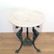 Antique gueridon marble top table