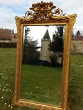 Antique napoleon III gilded mirror