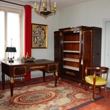 Antique empire mahogany cabinet