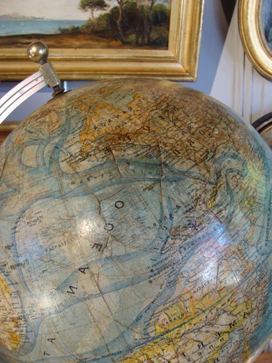 глобус 20 век латунь 