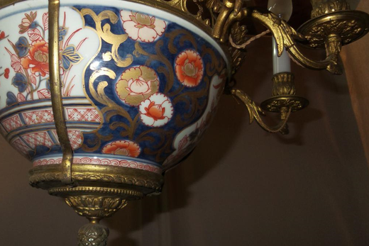антикварная люстра из европы 19 век