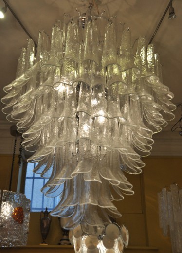 antique chandelier murano glass