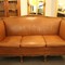 Leather sofa, L XV style