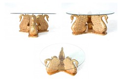 Swan gilded coffee table 70' 