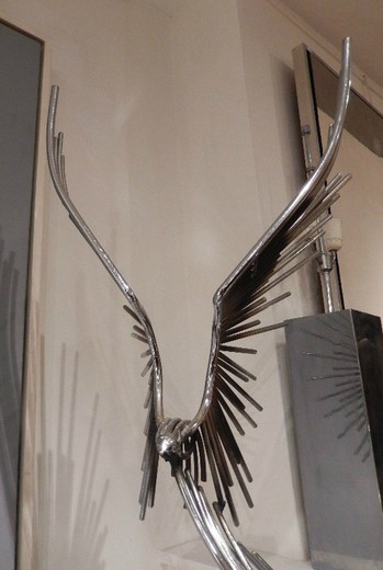 скульптура из металла птицы, кертис жере, антиквар