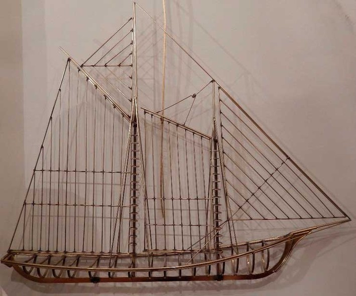 C. Jere boat sculpture, 1976