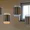 Chrome and plexi glass ceiling lights