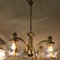 Brass and glass ceiling light