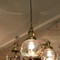 Brass and glass ceiling light