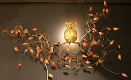 Owl wall lamp 