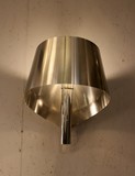 Pair of chrome wall lamps