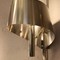 Pair of chrome wall lamps