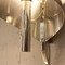 Pair of chrome wall lamps