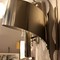 Pair of chrome wall lamps