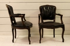 Pair of L XV style armchairs