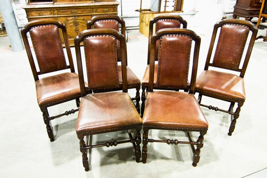 антикварная мебель - набор стульев