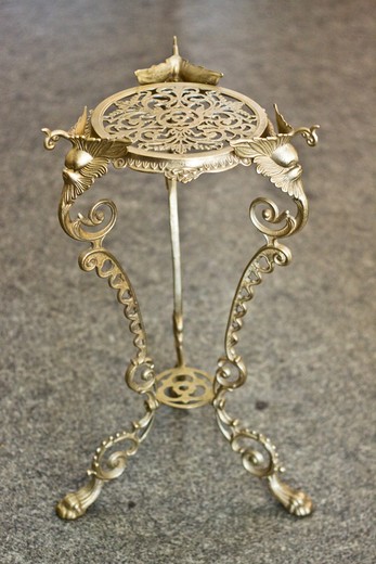 antique bronze stand