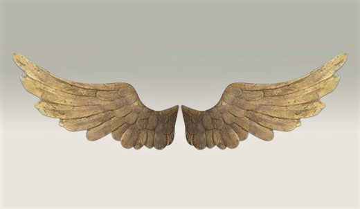 vintage wooden wings