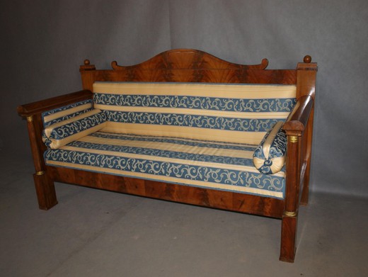 антикварная мебель - диван из красного дерева, бидермайер
